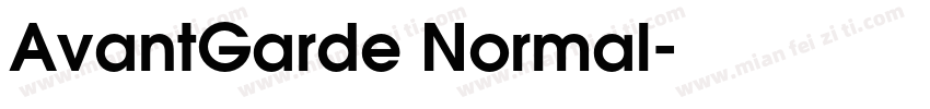 AvantGarde Normal字体转换
